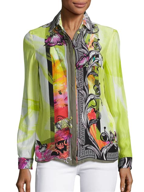 versace look blouse|versace online buy.